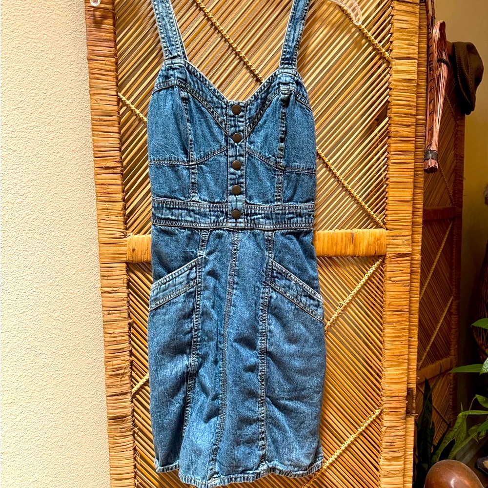 Japna Blue Denim Mini Dress
